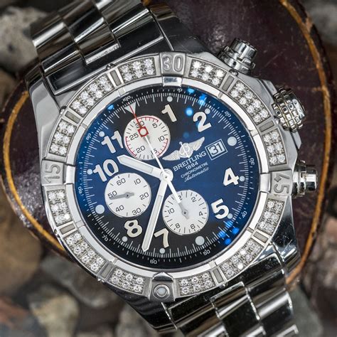 breitling diamond watches ebay|pre owned diamond Breitling watches.